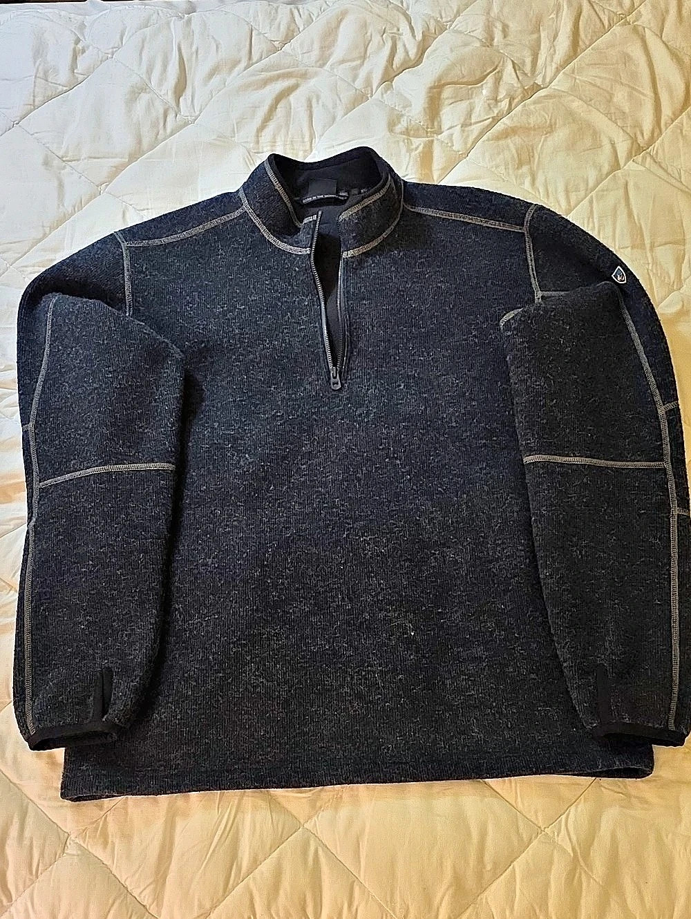 Kuhl Thor 1/4 Zip Quarter-Zip Fleece Black XL